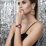 Plum Blossom Hollowed Silicone Watch Band - Image 2
