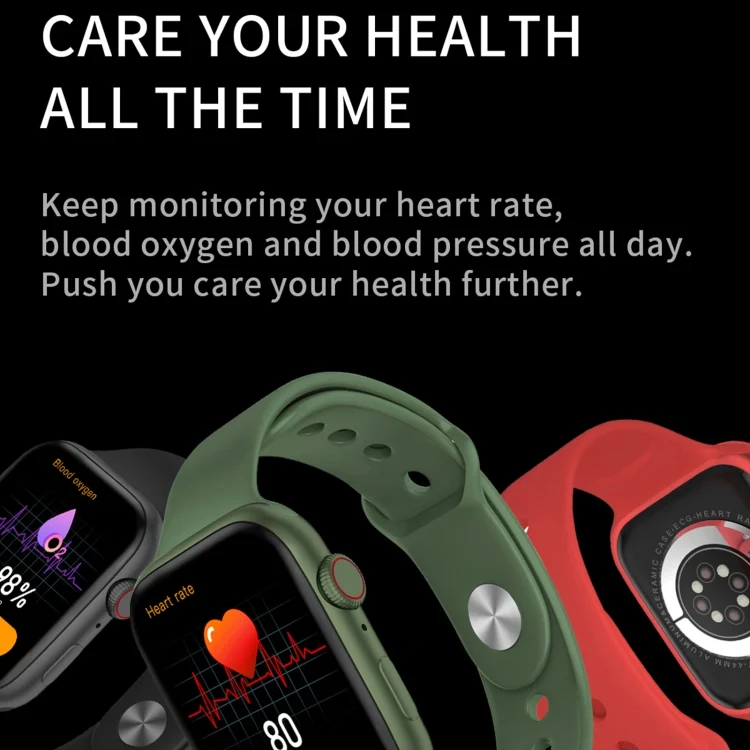 EDA002963101_B3.webp i7 pro+ 1.75 inch TFT Screen Smart Watch, Support Blood Pressure Monitoring/Sleep Monitoring - Image 4