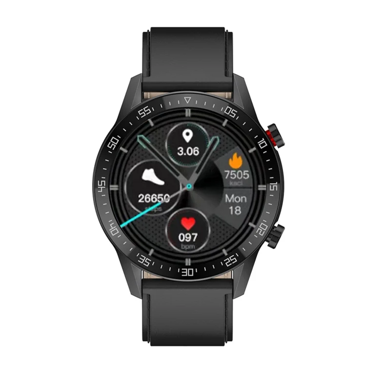 EDA002983401A_1.webp SK7Plus 1.28 inch IPS Screen Leather Strap Smart Watch, Support Bluetooth Call/Sleep Monitoring - Image 7