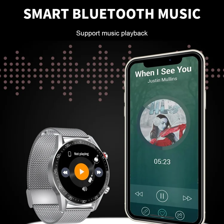 EDA002983401_B5.webp SK7Plus 1.28 inch IPS Screen Leather Strap Smart Watch, Support Bluetooth Call/Sleep Monitoring - Image 6