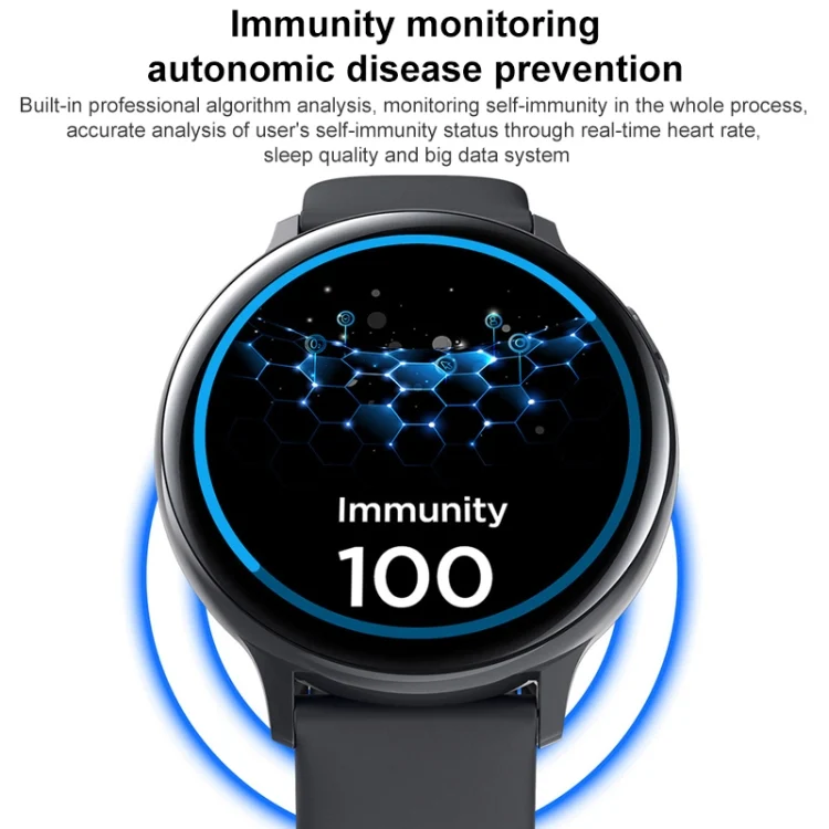 EDA002994901_B2.webp S30 1.28 inch TFT Screen Smart Wristband, Support Body Temperature Monitoring/Sleep Monitoring - Image 3