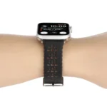 Hollow Genuine Leather Watch Band For Apple Watch Series - Image 7