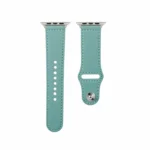 Nail Silver Buckle Leather Watch Band For Apple Watch Series - Image 5