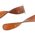 Nail Silver Buckle Leather Watch Band For Apple Watch Series - Image 2