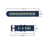 Trapezoidal Three-row Hole Silicone Watch Band - Image 2