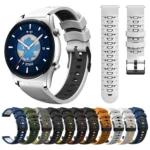 Trapezoidal Three-row Hole Silicone Watch Band - Image 3