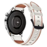 Tricolor Stitching Genuine Leather Watch Band - Image 7