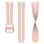 For Samsung Galaxy Watch4 40/44mm / Watch4 Classic 42/46mm Three Vertical Stripes Two-color Silicone Watch Band - Image 3