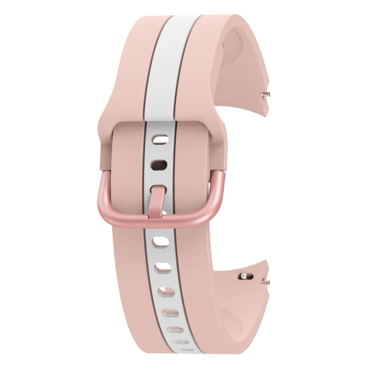EDA003050101A_2.webp For Samsung Galaxy Watch4 40/44mm / Watch4 Classic 42/46mm Three Vertical Stripes Two-color Silicone Watch Band - Image 4