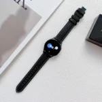 Butterfly Buckle Stitching Genuine Leather Watch Band - Image 7