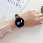 Butterfly Buckle Stitching Genuine Leather Watch Band - Image 2