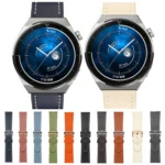 Plain Weave Genuine Leather Watch Band - Image 2