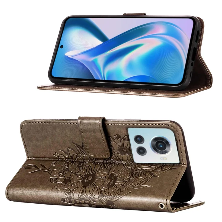 EDA003120203A_3.webp Embossed Butterfly Leather Phone Case, For OnePlus Ace 5G - Image 4