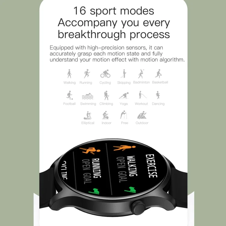 EDA003140401_B5.webp KC08 1.28 inch IPS Screen Smart Wristband, Support Sleep Monitoring/Heart Rate Monitoring - Image 6