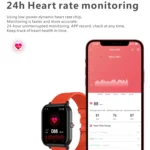 Q9 Pro 1.7 inch TFT HD Screen Smart Watch, Support Body Temperature Monitoring/Heart Rate Monitoring - Image 2