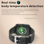 Q9 Pro GT2 1.85 inch TFT HD Screen Smart Watch, Support Body Temperature Monitoring/Heart Rate Monitoring - Image 3