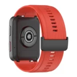 Solid Color Silicone Watch Band with Buckle - Image 5
