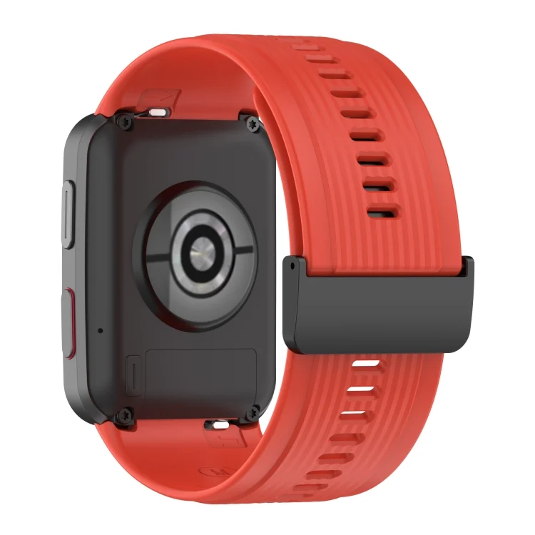 EDA003144701A_1.webp Solid Color Silicone Watch Band with Buckle - Image 5