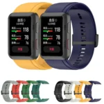 Solid Color Silicone Watch Band with Buckle - Image 2