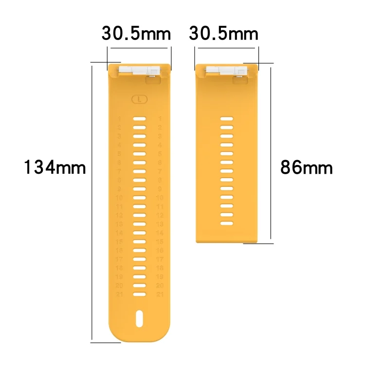 EDA003144701_B2.webp Solid Color Silicone Watch Band with Buckle - Image 3