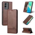 AZNS Magnetic Calf Texture Leather Phone Case, For vivo S15