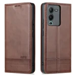 AZNS Magnetic Calf Texture Leather Phone Case, For vivo S15 - Image 2