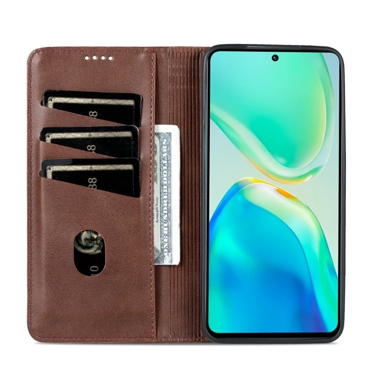 EDA003148701A_5.webp AZNS Magnetic Calf Texture Leather Phone Case, For vivo S15 - Image 6