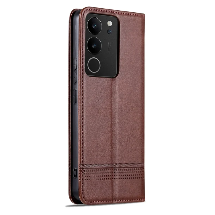 EDA003148708A_2.webp AZNS Magnetic Calf Texture Leather Phone Case, For vivo S17 Pro, For vivo S17, For vivo S17e - Image 3