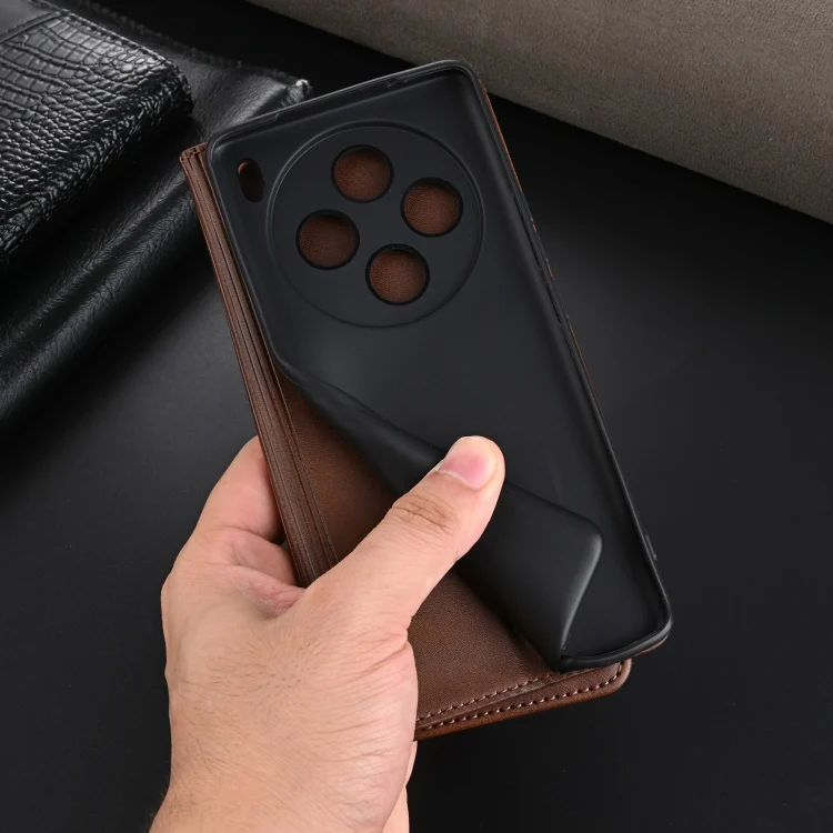 EDA003148709A_5.webp AZNS Magnetic Calf Texture Leather Phone Case, For vivo X100, For vivo Y200 5G, For vivo Y36 Global - Image 6