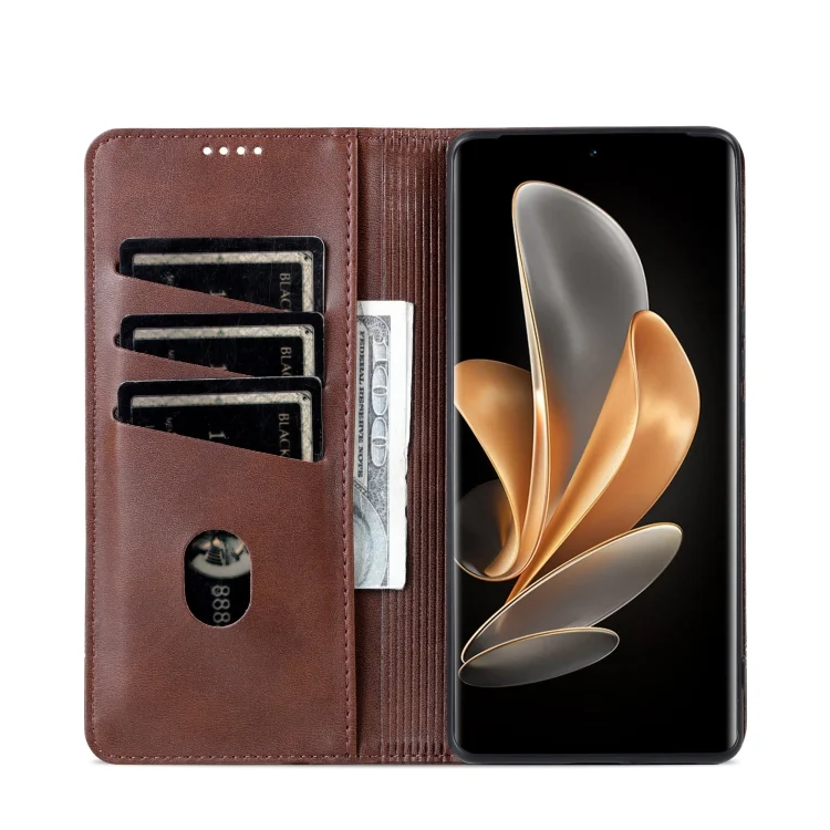 EDA003148719A_3.webp AZNS Magnetic Calf Texture Leather Phone Case, For vivo X100 Ultra, For vivo Y37 / Y37m 5G / Y36t 5G, For vivo Y18 / Y18s - Image 4