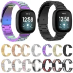 3 Beads Stainless Steel Watch Band - Image 2