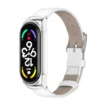 MIJOBS CS Metal Case Genuine Leather Top Layer Cowhide Watch Band