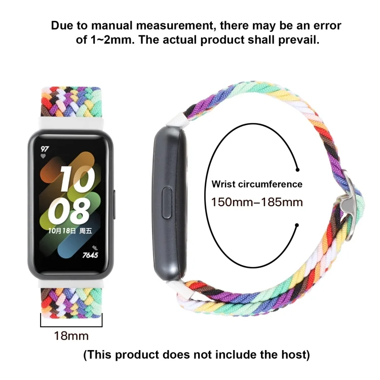 EDA003217801_B2.webp Nylon Braided Buckle Watch Band - Image 3