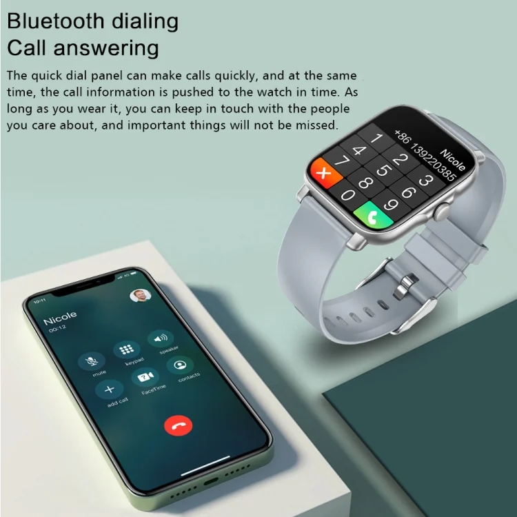EDA003223801_B3.webp GT30 1.69 inch TFT Screen Smart Watch, TPU Bnad IP67 Waterproof Support Bluetooth Call / Multiple Sports Modes - Image 4