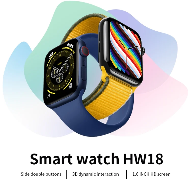 EDA003258901_B1.webp HW18 1.6 inch TFT Screen Smart Watch, Support Bluetooth Call / 3D Dynamic UI Interaction - Image 2