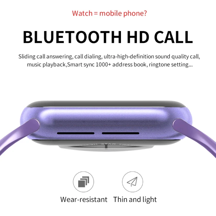 EDA003258901_B6.webp HW18 1.6 inch TFT Screen Smart Watch, Support Bluetooth Call / 3D Dynamic UI Interaction - Image 7
