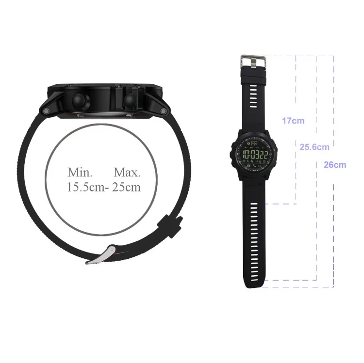 EDA00328601A_3.webp PR1-2 1.24 inch IP68 Waterproof Sport Smart Watch, Support Bluetooth / Sleep Monitor / Call Reminder - Image 4