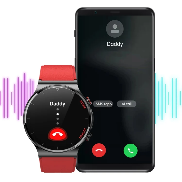EDA003294901_B2.webp E300 1.32 Inch Screen TPU Watch Strap Smart Health Watch Supports Body Temperature Monitoring, ECG monitoring blood pressure - Image 3