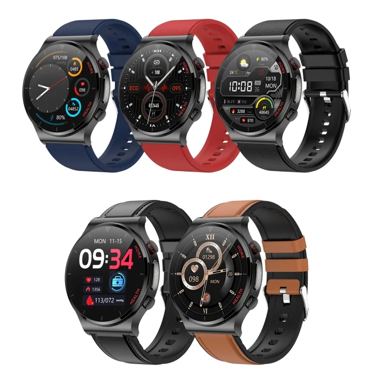 EDA003294901_B5.webp E300 1.32 Inch Screen TPU Watch Strap Smart Health Watch Supports Body Temperature Monitoring, ECG monitoring blood pressure - Image 6
