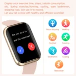GX08 1.69 Inch Square Screen Smart Watch Supports Heart Rate Detection, Blood Pressure Detection, Blood Oxygen Detection - Image 3