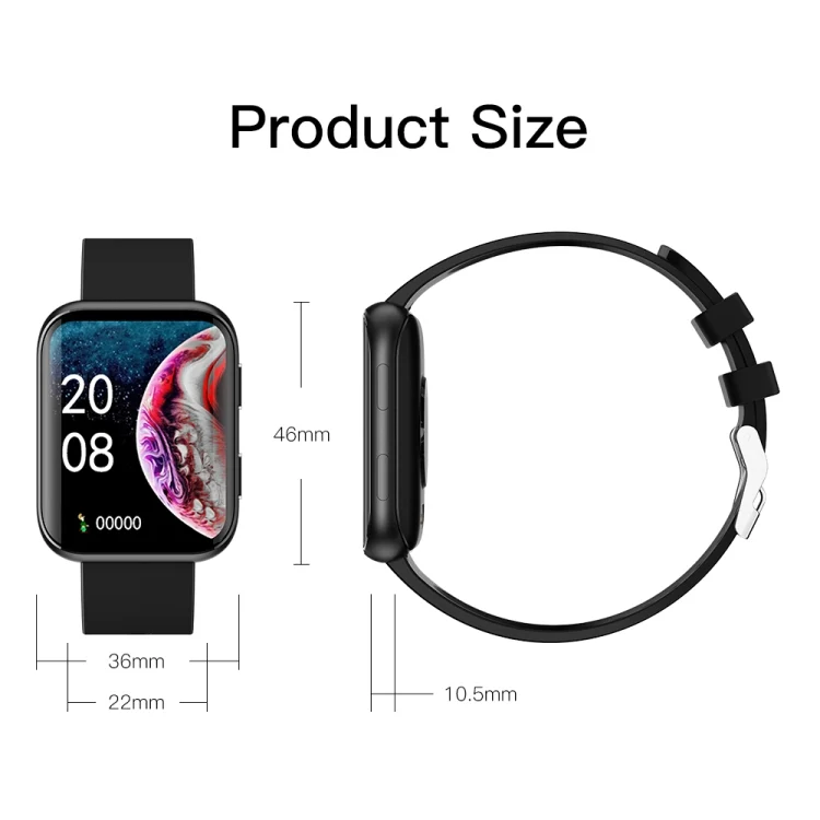 EDA003296801_B4.webp GX08 1.69 Inch Square Screen Smart Watch Supports Heart Rate Detection, Blood Pressure Detection, Blood Oxygen Detection - Image 5