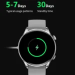 X5 1.32 Inch Round Screen Silicone Strap Smart Health Watch Supports Body Temperature Monitoring, ECG Monitoring, Blood Pressure - Image 3