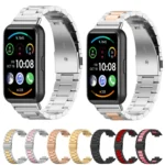 For Huawei Watch Fit 2 Three-bead Metal Stainless Steel Watch Band - Image 4