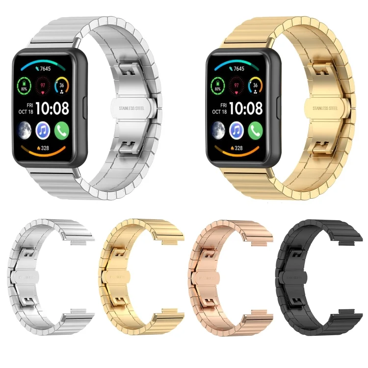 EDA003302501_B3.webp For Huawei Watch Fit 2 One-bead Metal Stainless Steel Watch Band - Image 4