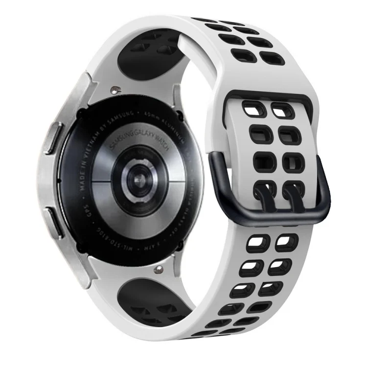 EDA003353701A_1.webp Double-row Hole Two-color Silicone Watch Band - Image 5