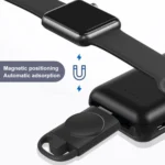 T09-A Dual USB Portable Wireless Smart Watch Charger for Apple Watch Series - Image 4