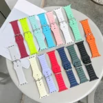 Single Color Silicone Watch Band For Apple Watch Series - Image 3