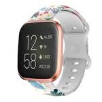 Printing Butterfly Buckle Silicone Watch Band
