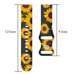 Printing Butterfly Buckle Silicone Watch Band - Image 3