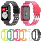 For Huawei Watch Fit 2 Integrated Transparent Silicone Watch Band - Image 4